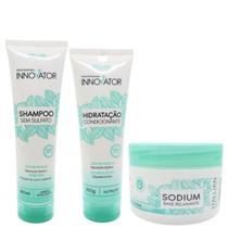 Trio Essence Shampoo 280ml + Mascara 250g + Base Sodium Innovator