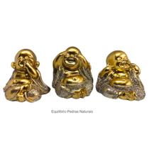 Trio Estátua Buda Monges Sábios Cego Surdo E Mudo - EQUILIBRIO