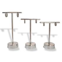 Trio Expositor Brinco Metal - PRATA - P M G - 2 furos Trio Expositor Brinco Metal - PRATA - P M G - 2 furos
