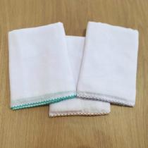 Trio Fralda Ombro Bebê 70x70 Algodão Antialérgico Macio Absorvente Detalhe Picueta Tecido Fralda Trio Fralda Ombro Bebê 70x70 Algodão Antialérgico Macio Absorvente Detalhe Picueta Tecido Fralda