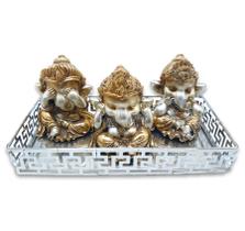 Trio Ganesha da Sabedoria Não Vejo Falo Ouço Com Bandeja - Flash
