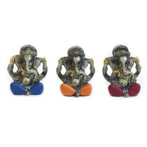 Trio Ganesha Hindu Deus Sorte Prosperidade Sabedoria Resina Trio Ganesha Hindu Deus Sorte Prosperidade Sabedoria Resina