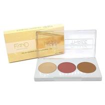 Trio Glamy Three Contono-Blush e Iluminador Fand