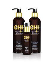 Trio Kit CHI Argan Oil + Moringa Oil Luxe com shampoo e condicionador
