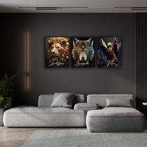 Trio Luxo Disciplina Execução Foco Futurista 129x53cm