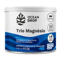 Trio Magnésio Ocean Drop Vegano 60 Cápsulas Trio Magnésio Ocean Drop Vegano 60 Cápsulas