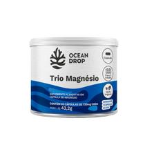 Trio Magnésio Quelato Dimalato Ocean Drop 60 Cápsulas