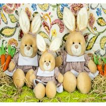 Trio maior de coelhos nino vestido - 0,18 / 0,22 / 0,26 (sentados) Trio maior de coelhos nino vestido - 0,18 / 0,22 / 0,26 (sentados)