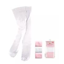 Trio meia calça rosa e branca quentinha - luvable friends