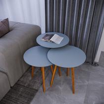 Trio Mesa Lateral de Canto 56cm X 45cm X 45cm Trio Mesa Lateral de Canto 56cm X 45cm X 45cm