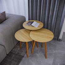 Trio Mesa Lateral de Canto 56cm X 45cm X 45cm Trio Mesa Lateral de Canto 56cm X 45cm X 45cm