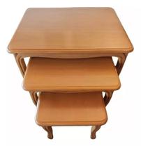 Trio Mesinhas Ninho Conjunto De Mesa De Canto Lateral
