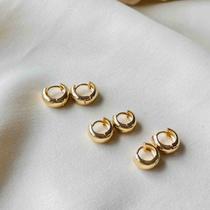 Trio Mini Argola Bold Banho em Ouro 18k Trio Mini Argola Bold Banho em Ouro 18k