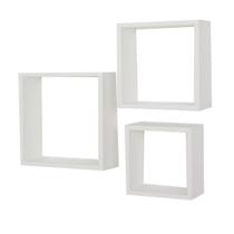 Trio Nicho Decorativo Branco - 30x30 / 25x25 / 20x20 cm