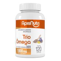 Trio Omega 3, 6 e 9 Apisnutri 1000mg 120 cápsulas