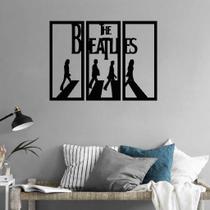 trio painel Beatles Decoração sala quarto parede Mdf Escritório aplique