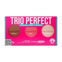 Trio Perfect Contorno Blush Iluminador Dermachem 11g