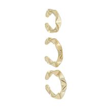 Trio Piercing Fake Dourado