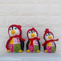 Trio Pinguim Decorativo Cozinha Casa