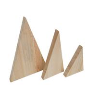 Trio Pinheiros Triângulo 25/21/14cm em Pinus- Jeito Próprio Artesanato