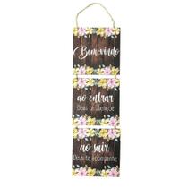 Trio Placa de MDF - Bem-Vindo (13cmx13cm) Trio Placa de MDF - Bem-Vindo (13cmx13cm)