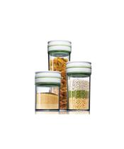 Trio Potes Herméticos para Cereais Auto Vaccum 3 Peças