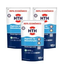 Trio Previne Água Verde HTH Refil 900ml Para Manutenção das Piscinas Trio Previne Água Verde HTH Refil 900ml Para Manutenção das Piscinas