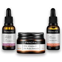 Trio Principia SkinCare Kit Anti-Acne Vitaminas C + Sérum AM-10 + NC-10