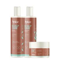 Trio Shampoo, Condicionador e Máscara Scalp Care 300ml Apice Frescor e Nutrição para Todos os Dias