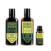 Trio Sobrebarba - Shampoo, Balm e Óleo de Barba - Lemon Drop