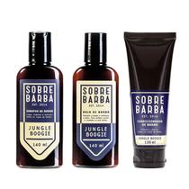 Trio Sobrebarba - Shampoo, Condicionador e Balm de Barba - Jungle Boogie