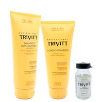 Trio Trivitt Shampoo 250ml Condicionador e 01 Ampola 10ml