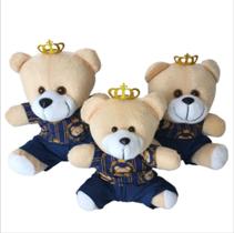 Trio Ursinhos De Pelúcia Para Nicho Decoração Bebê Quarto Festa Urso Ted Príncipe Urso
