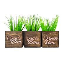 Trio Vasinho Decorativo Enfeite Decoração Sala Elegante Luxo