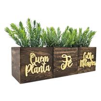 Trio Vasinhos Decorativos Plantinha Artificial Acrílico Espelhado Dourado Luxo Trio Vasinhos Decorativos Plantinha Artificial Acrílico Espelhado Dourado Luxo