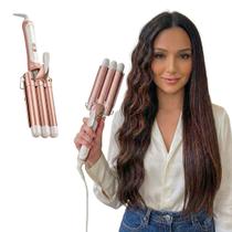 Triondas 32mm Modelador Ondulador de Cachos Profissional de Cerâmica Fogomax Bivolt 200C Com Luva de Proteção