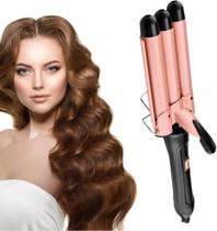 Triondas Modelador de Cachos 25mm Prancha Profissional Bivolt Triondas Modelador de Cachos 25mm Prancha Profissional Bivolt