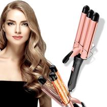 Triondas Modelador de Cachos 25mm Prancha Profissional Bivolt Turmalina Cerâmica Ondas Perfeitas Anti estático