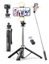 Tripé Bastão de Selfie SelfieShow 135 cm com Luz para iPhone Android Tripé Bastão de Selfie SelfieShow 135 cm com Luz para iPhone Android