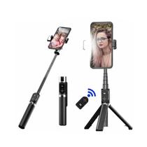 Tripé Bastão Selfie Stick 360º Luz Led 2 Níveis - P70D