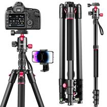 Tripé CAMBOFOTO 80-Professional com câmera DSLR SLR com cabeça esférica Tripé CAMBOFOTO 80-Professional com câmera DSLR SLR com cabeça esférica