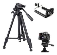 Tripé Câmera Profissional Canon 1,70 Mts + Suporte Celular - Universal