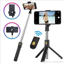 Tripé Celular Bastão de Selfie Para Vertical e Horizontal com Bluetooth 60 centimetros