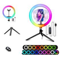 Tripé com Anel de Luz Selfie TripodTree 12" com Suporte e Controle Remoto Tripé com Anel de Luz Selfie TripodTree 12" com Suporte e Controle Remoto