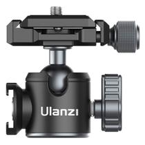 Tripé com cabeça esférica ULANZI U-80L, câmera de liberação rápida, metal
