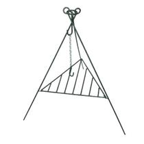 Tripé com Grelha para Fogo de Chão 1,24m - Ideal para Camping e Áreas Externas