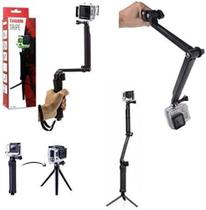 Tripé com Suporte para Celular Câmera e Filmadora 3 em 1 Tomate MZP-003