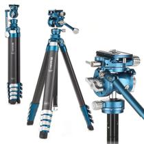 Tripé Compacto Benro Fibra De Carbono Cabeça 2 Em 1 Ballhead E Video 4,5kg Tripé Compacto Benro Fibra De Carbono Cabeça 2 Em 1 Ballhead E Video 4,5kg