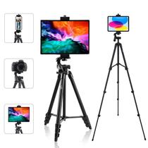 Tripé de 135cm para Câmera, iPad e iPhone - Suporte Ajustável