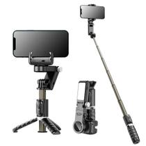 Tripé De Bastão De Selfie Gimbal Com Rotação De 360 graus Com Luz De Preenchimento Remoto Para
